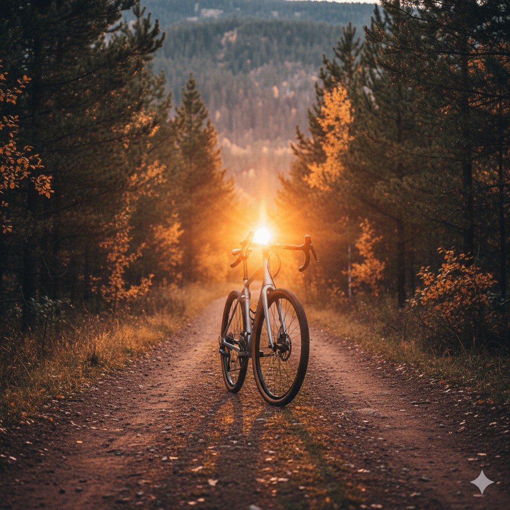 Bicicleta em uma trilha